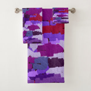 Nuances de calque bossées violet et rouge