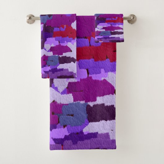 Nuances de calque bossées violet et rouge (En situation)