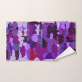 Nuances de calque bossées violet et rouge (Serviette à main)