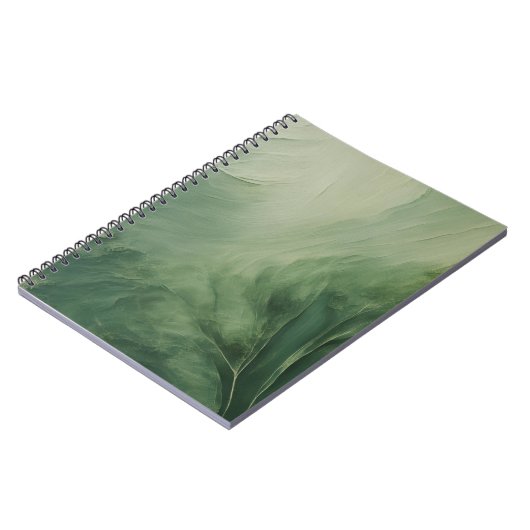 Nuances de Carnet Abstrait vert (Côté gauche)