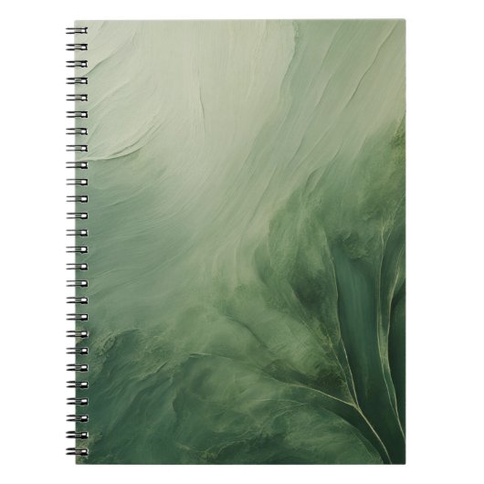 Nuances de Carnet Abstrait vert (Devant)