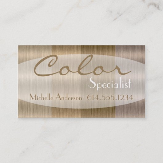 Nuances de carte de visite de style de couleur de (Devant)