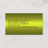 Nuances de Carte de visite Gold Standard (Dos)
