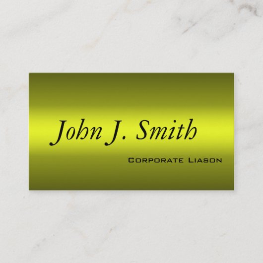 Nuances de Carte de visite Gold Standard (Devant)
