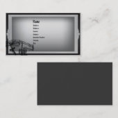 Nuances de Carte de visite gothique gris (Devant / Derrière)