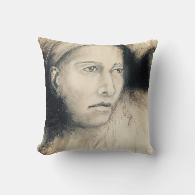 Nuances de coussin du portrait #2 de gris (Recto)