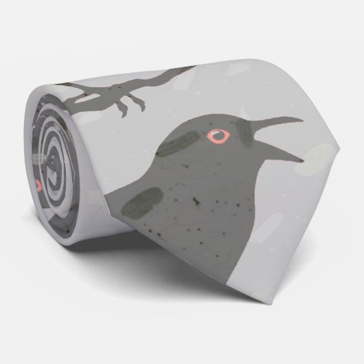 NUANCES DE CRAVATE GRISE DE RAVEN (Roulé)