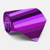 Nuances de cravate horizontale pourpre de rayures (Roulé)