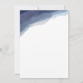 Nuances de Faire-part de mariage bleu Aquarelle do (Dos)