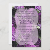 Nuances de Faire-part de mariage d'oeillets pourpr (Devant)