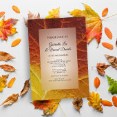 Nuances de Faire-part de mariage feuille d'automne