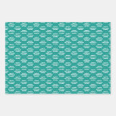 Nuances de feuilles de papier d'enveloppement Turq (Devant 2)