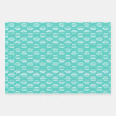 Nuances de feuilles de papier d'enveloppement Turq (Devant)