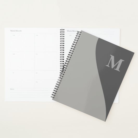 Nuances de gris avec monogramme (Devant avec enveloppe)