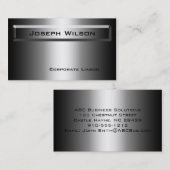 Nuances de gris clair Carte de visite moderne (Devant / Derrière)