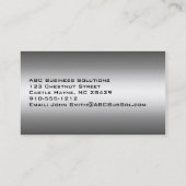 Nuances de gris moderne Carte de visite (Dos)