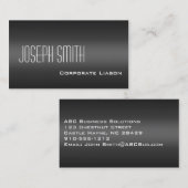 Nuances de gris moderne Carte de visite (Devant / Derrière)
