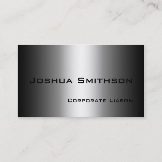 Nuances de gris moderne Carte de visite standard (Devant)