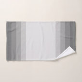 Nuances de gris Ombre rayées (Serviette à main)