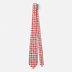 Nuances de Jacquard rouge Cravate à motifs