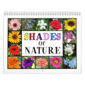 Nuances de la nature Collage floral Calendrier des (Protection)