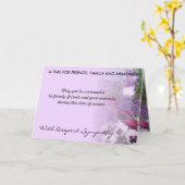 nuances de mauve carte de sympathie 16a (Fleur jaune)