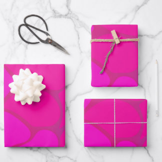 Nuances de papier d'enveloppement de dégradé rose