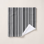 Nuances de rayures grises (Gant de toilette)