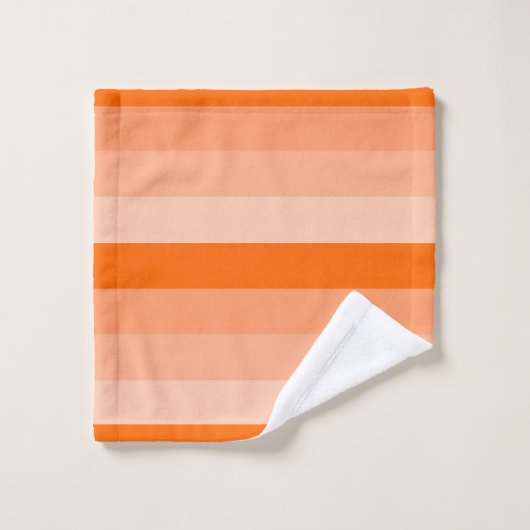 Nuances de rayures orange (Gant de toilette)