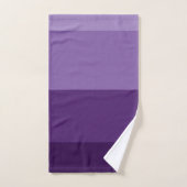 Nuances de rayures violettes foncées et claires (Serviette à main)