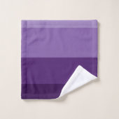 Nuances de rayures violettes foncées et claires (Gant de toilette)