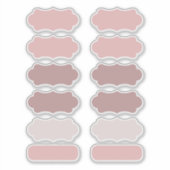 Nuances de rose Créez vos propres Étiquettes de vi (Devant)