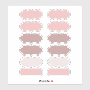 Nuances de Rose Créez Vos Propres Étiquettes Vinyl
