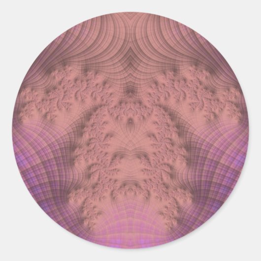 Nuances de rose et de violet ~ Sticker rond classi (Devant)