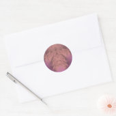 Nuances de rose et de violet ~ Sticker rond classi (Enveloppe)