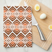 Nuances de serviette de cuisine orange (Quart Plié)