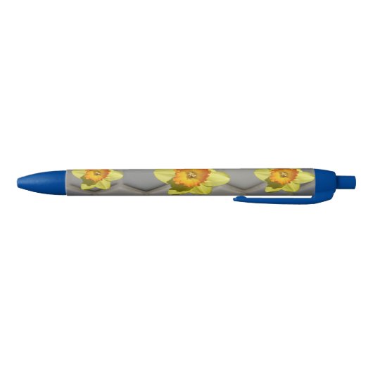 Nuances de stylo bleu de jonquilles de motif (Bas)