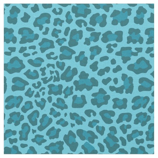 Nuances de tissu bleu de léopard (Fermer)