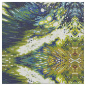 Nuances de tissu bleu et vert de Boho par la cour (Détail)