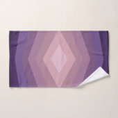 Nuances de Violet Art Abstrait Géométrique  (Serviette à main)