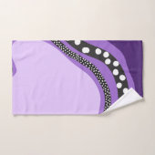 Nuances de violet Art Abstrait moderne (Serviette à main)