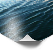 Nuances d'eau bleue Photographie de la nature Abst (Coin)