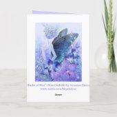 Nuances des cartes de voeux bleues (Dos)