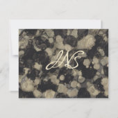 Nuances d'or et de noir de Carte de remerciements  (Dos)