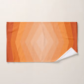 Nuances d'orange Art abstrait géométrique (Serviette à main)