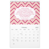 Nuances du calendrier rose (Feb 2027)