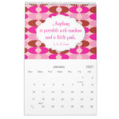 Nuances du calendrier rose (Jan 2027)