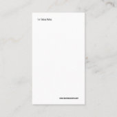 Nuances élégantes de babysitter de carte de visite (Dos)