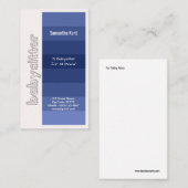 Nuances élégantes de babysitter de carte de visite (Devant / Derrière)