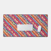 nuances rouges, bandes et pixels colorés (Clavier et souris)
